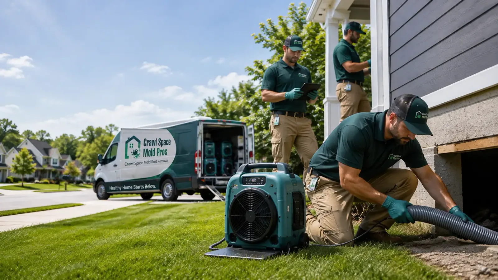 Crawl Space Mold Removal in Leeds, ND